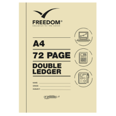 Freedom Accounting Books - 72 Page A4 Double Ledger